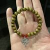 Earth-Tone Stretch Bracelet with Tree of Life Charm - Image 2